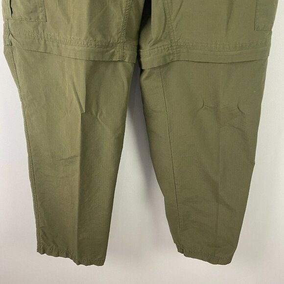 Columbia Pants Mens L x 32 Green Crested Butte Convertible Ripstop Hiking Cargo - Picture 3 of 11